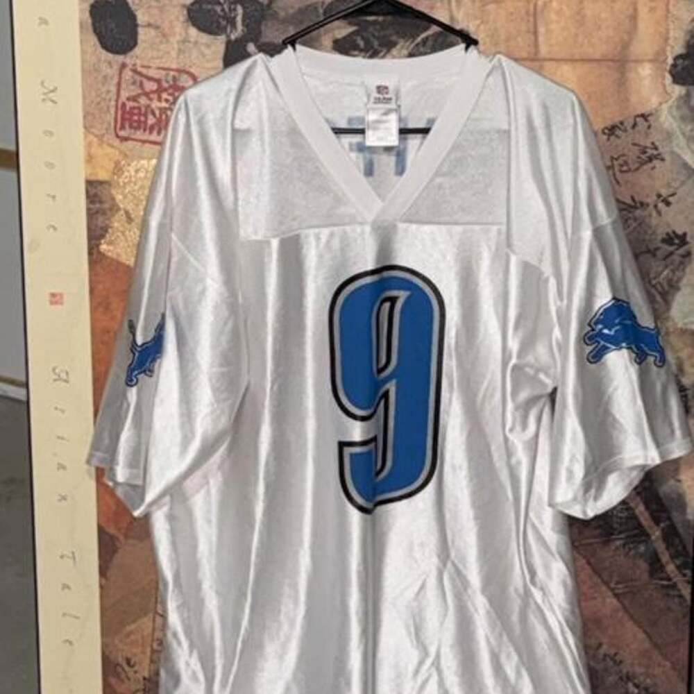 NFL Detroit Lions Matthew Stafford #9 White Jersey XL